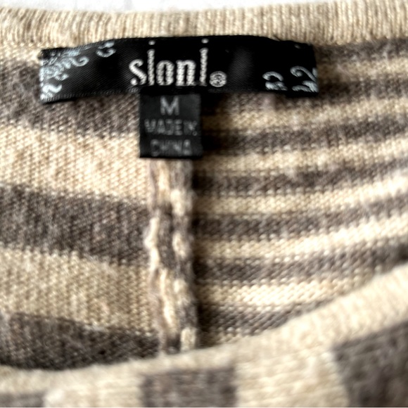 Sioni Angora, Cashmere Striped Sweater Size M - Picture 6 of 8